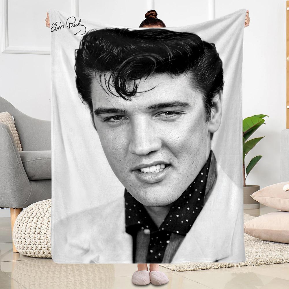 Elvis Presley Performance Blanket Ultra-Soft Suitable for Seaside Picnics Sofa for All Occasions Modern Best Holiday Gift for Friends Family