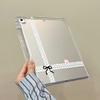 Polka dot bow is suitable for iPad Pro 11-inch Y folded edge sticker, tablet protective case, anti-drop soft case with pen slot.