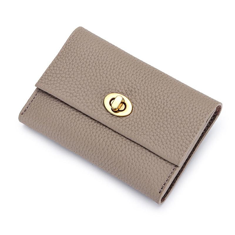 Genuine Leather Women's Coin Purse: Short, Exquisite, Multifunctional Card Holder, New 2025 Fashion