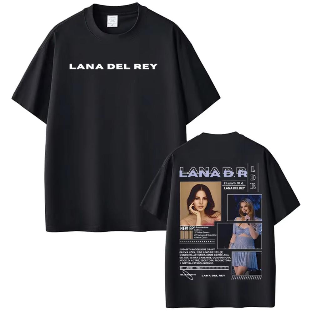 

Singer Lana Del Rey Printed T Shirt Men Women Fashion Hip Hop T-shirt Streetwear Harajuku Casual Short Sleeve Oversized T Shirts S разноцветный