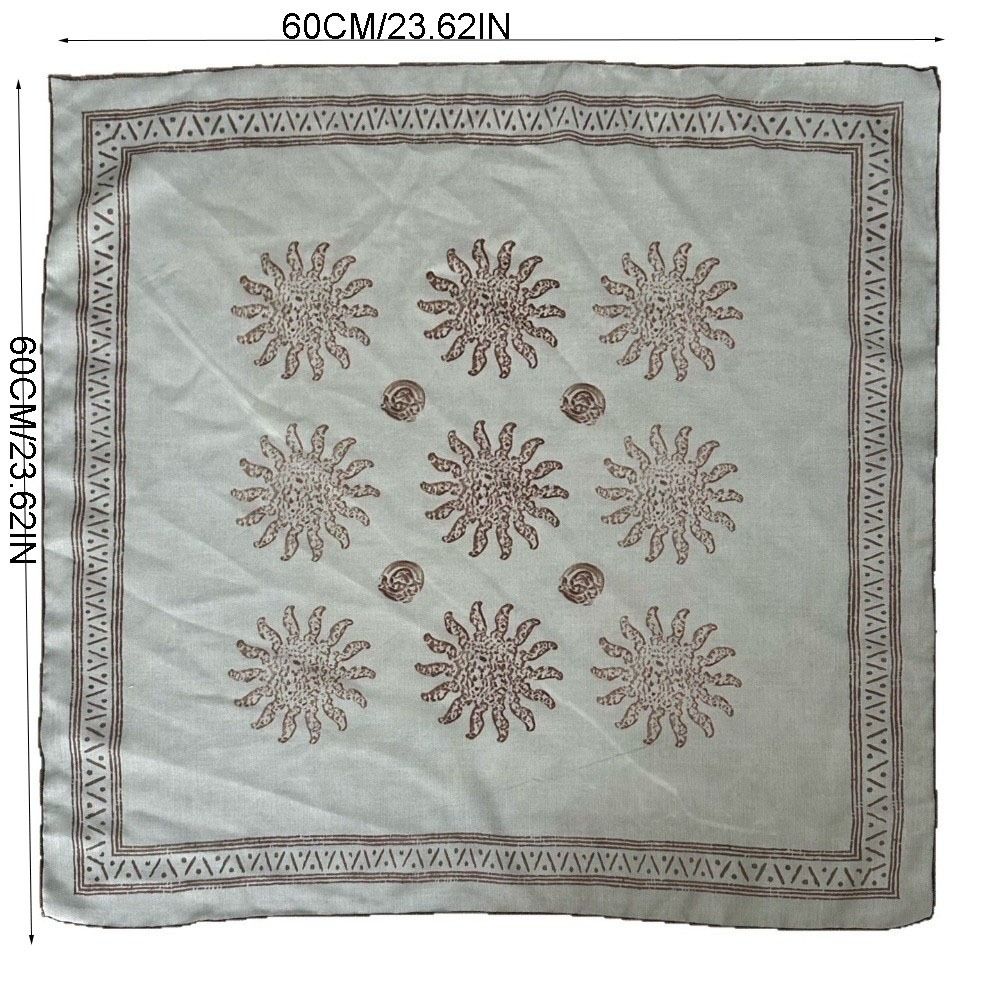 Headwear Flower Square Headscarf Y2K Hip Hop Print Hair Scarf Headband Soft Wrap Punk Bandana Ladies