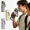 Leak Proof Tritan Water Bottle With Flip Top Lid & Carry Strap, Portable Sports Bottle For Gym & Travel