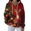 Christmas Hoodies For Women Funny Cute Printed Holiday Sweatshirt Winter Oversized Pullover Tops