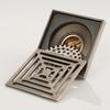 Modern Rectangle Bathroom Accessories 4 Inch Anti-odor Antique BrassShower Floor Drain 100x100mm
