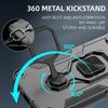 KEYSION Funda Blindada Antigolpes para Redmi 15 169.5mm 171mm Silicona+PC Soporte de Anillo Metálico Vertical Funda para Teléfono para Redmi 15 5G