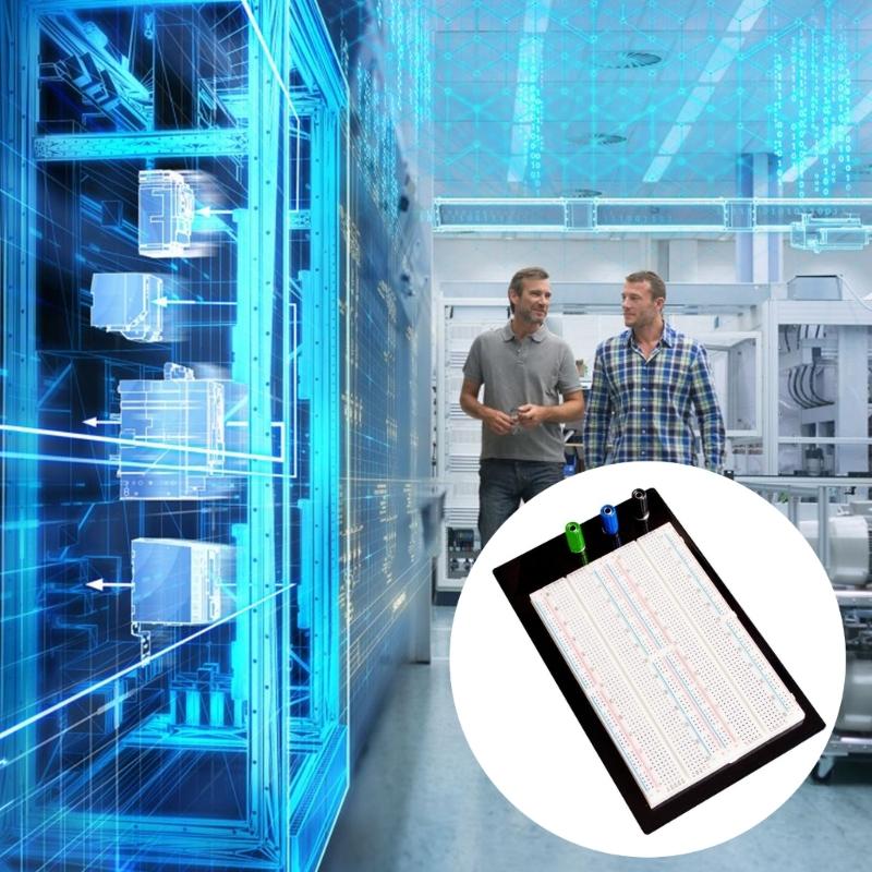 Reusable ZY-204 Breadboard Protoboard 4 Bus Test Circuit Board Connection Point 1660 Bread Board for Electrical Testing