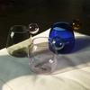 Heat-Resistant Big Belly Ball Glass Cup 400ml Creative Cute Contrasting Color Water Coffee Juice Milk Smoothie Wine Gift