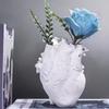 Simulation Heart Vase Flowerpot Resin Ornament Arts And Crafts Originality Home Desktop Flower Arrangement Decoration Gift