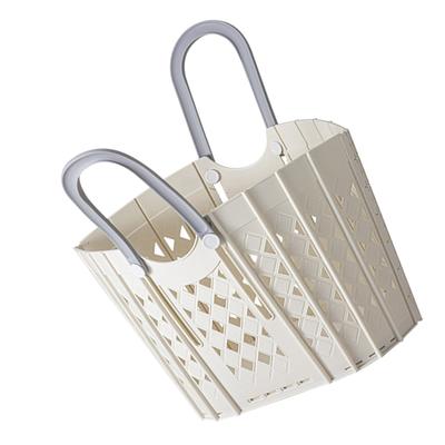Laundry Basket Multifunction Plastic Foldable Clothes Hamper with Handles for Home Bathroom