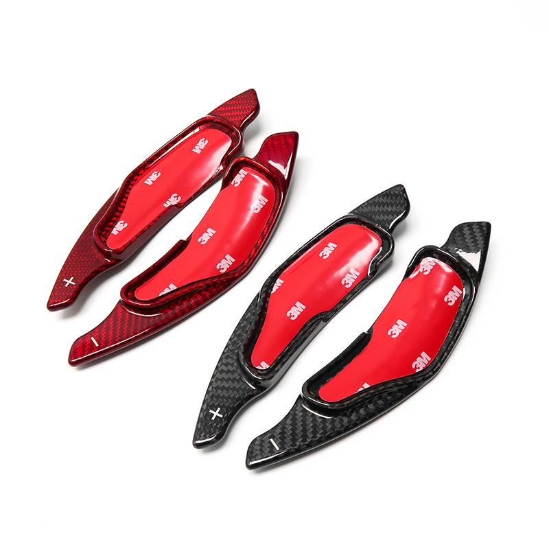 Real Carbon Fiber Shift Paddle Blade Car Steering Wheel Paddle Shifter Extension For Lexus IS XE20 IS250 IS300 IS350 2006-2013