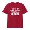 Mens This Is My Human Costume I M Really A Couch T Shirt Black X Large vintage Washed designer clothes Slightly Soft Stretched