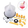 15Pcs/Set Car Accessories Fit Universal Vehicles Pour Oil Tool Spill Proof Coolant Filling Kit Plastic Filling Funnel Spout