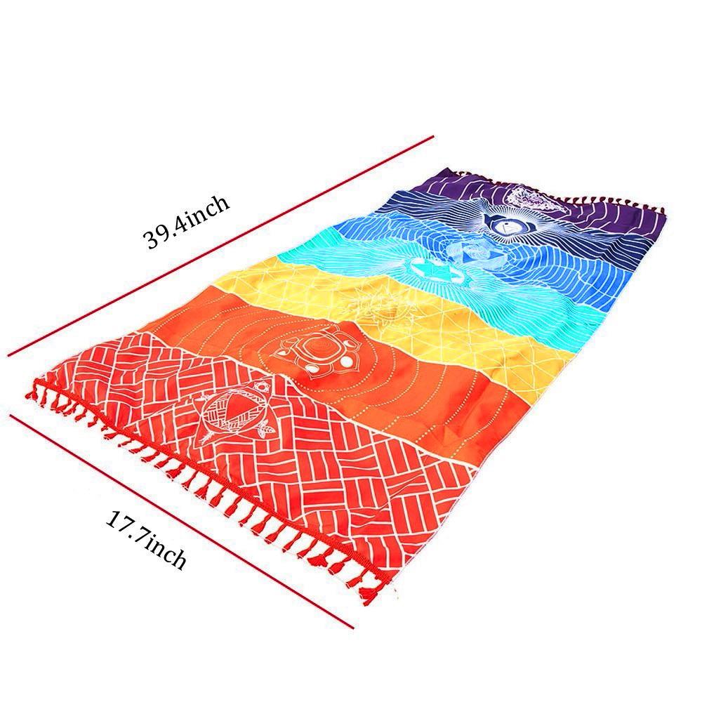 Sıcak Gökkuşağı Plaj Mat Battaniye Duvar Asılı Goblen Şerit Havlu Yoga