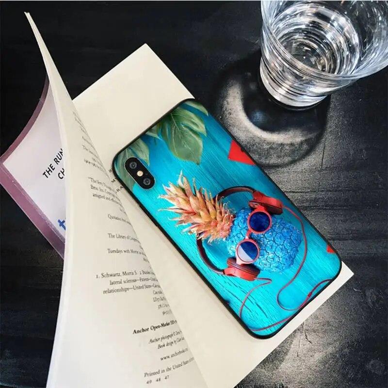 Capa de celular colorida de abacaxi para iPhone Samsung Galaxy Redmi Xiaomi Oppo OnePlus Note SA 7 8 9 10 11 12 13 14 20 21 22 23 53 54 Pro Max Plus Ultra