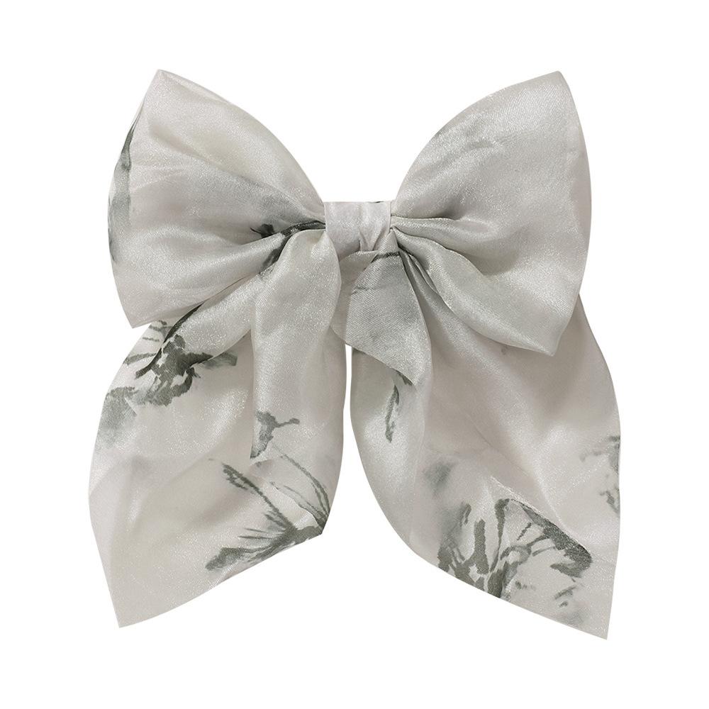 2Pcs Baby Hair Clip for Girls Hair Tie Ink Style Bow Kid Hair Accessory Sping Autumn Princess Children Hairband