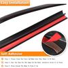 Car Roof Flow Seal Strip Hard Top Rubber Seal for Jeep Wrangler JK JL 2007-2025 Waterproof Dustproof Reduce Noise Sun-Resistant