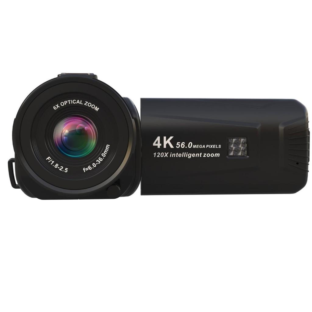 Cross-Border English Edition 4K 56MP Camcorder with 6x Optical, 120x Super Zoom - OZ024K