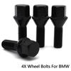 4x Car Alloy Wheel Bolts Lugs Nuts M12x1.5 17mm Hex Black For BMW 1 3 5 7 Series Z1 Z3 Z4 E81 E87 E46 E90 E93 Mini R50 R53 R56