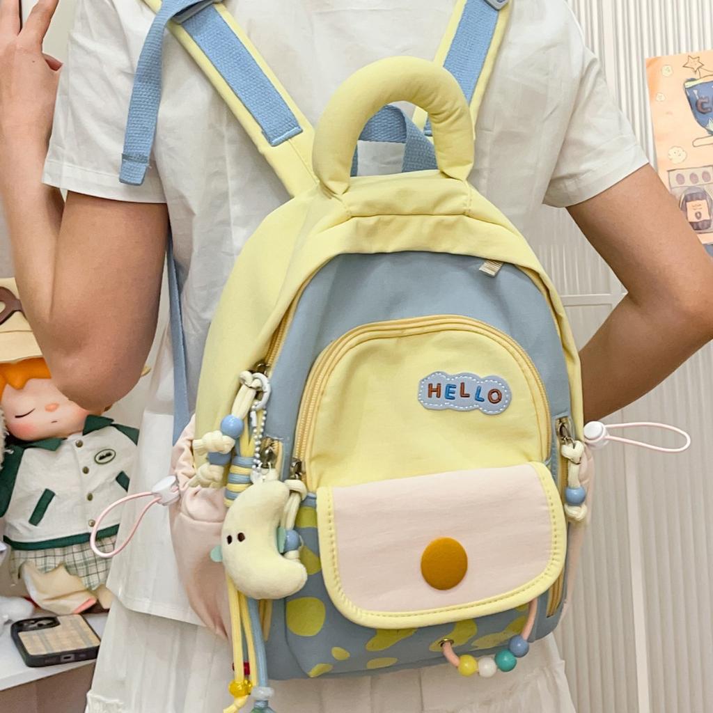 Schoolbag new high-value schoolbag 1011 color matching backpack primary school bag third to sixth grade cartoon school backpack