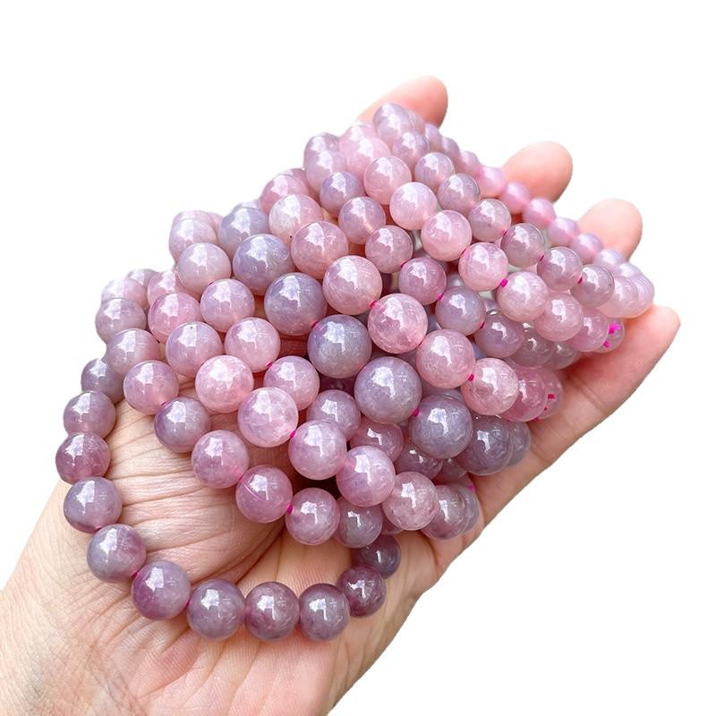 Natural Purple Pink Crystal Bead Bracelet for Women - Versatile Jewelry Gift