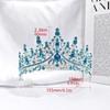 Hair Jewelry Baroque Crystal Crowns Shiny Ornament Princess Crown Rhinestone Diadem  Wedding