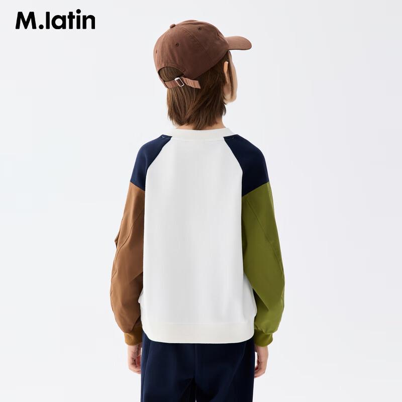 M.Latin Boys  Autumn Patchwork Round Neck Sweatshirt 120