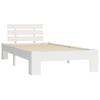 Solid Wood Bed Frame White Pine 100 X 200 Cm