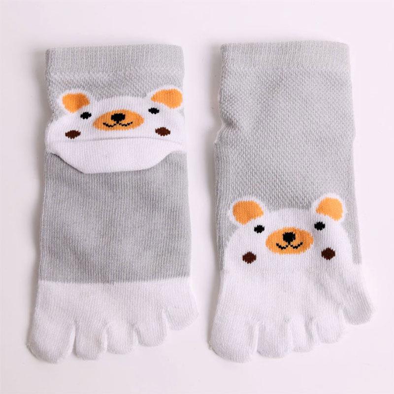 

Красочные детские дышащие носки для йоги с пятью пальцами - Мягкие, милые и универсальные для повседневной носки M (3-5 years)