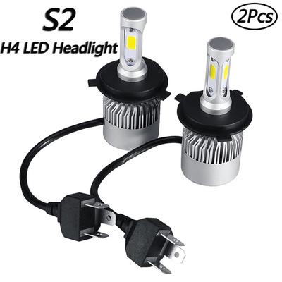 1*CREE H4 LED Headlight COB 72W 8000LM High Low Beam Bulb White Lamp 6000K-6500K
