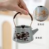 Coarse Pottery Color-Changing Xishi Handle Teapot Ge Kiln Set Ceramic Brewing Pot Tea Cup Daily Business Gift