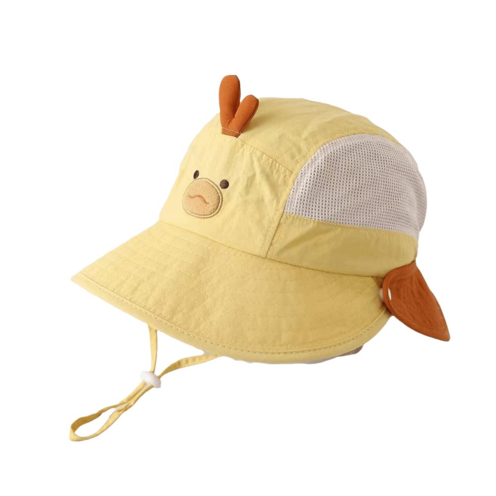 Cute Baby Bucket Hat Large Brim Kids UV Protection Cap Soft Toddler Sun Cap  Autumn
