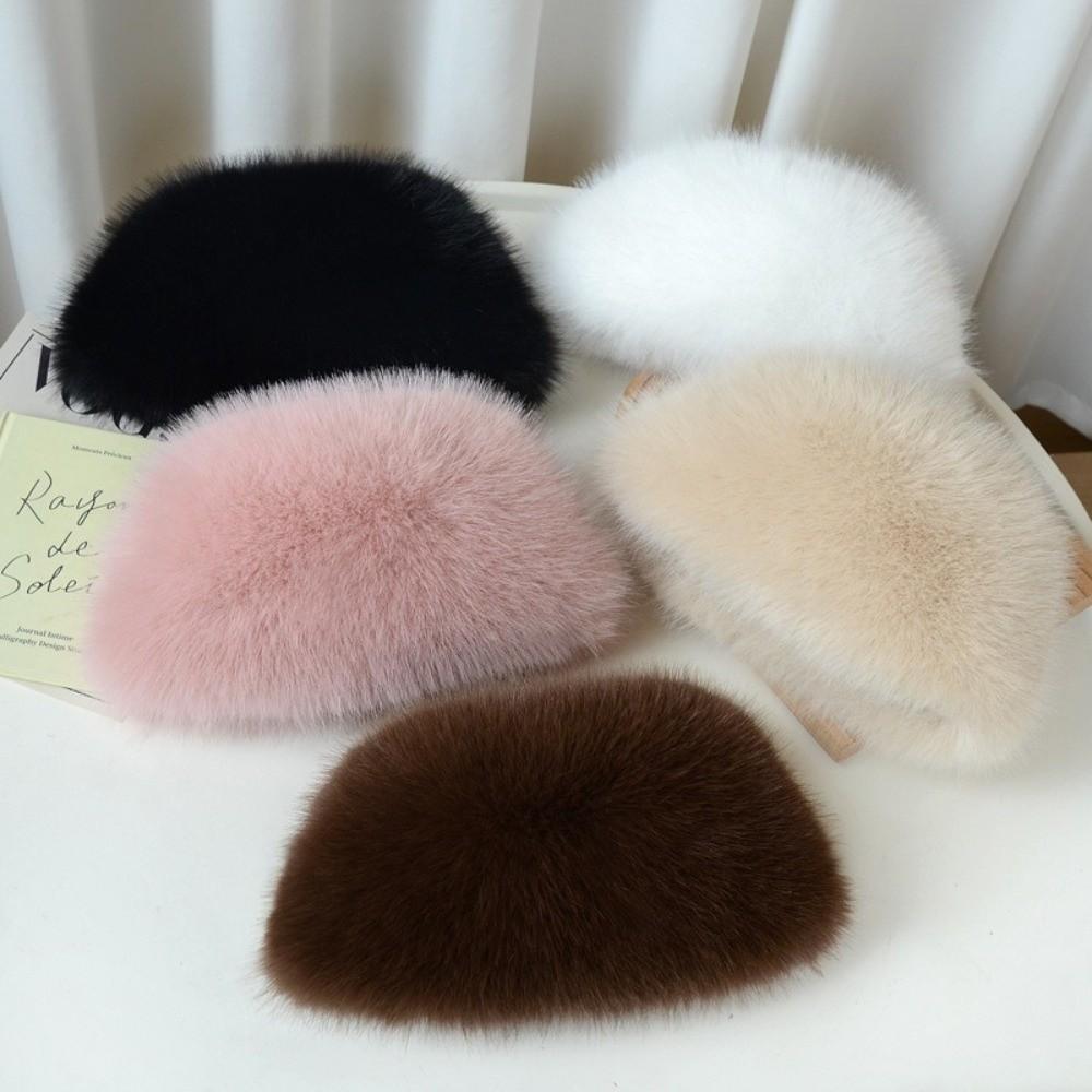 Warm Fisherman Hat Plush Mongolian Cap Fashion Snow Ski Cap  Women