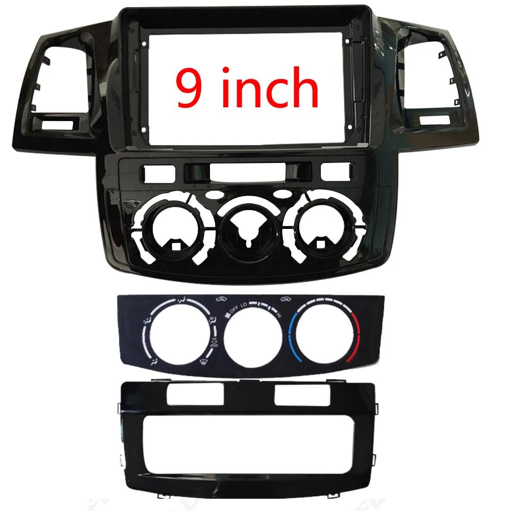 

2Din 9-дюймовый автомобильный радиоприемник для Toyota Fortuner Hilux MT 2008 2012 2014 2015 Мультимедийный видеоплеер рамка