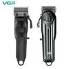 VGR 282 Original Electric Hair Clipper Professional Adjustable Blade Hair Trimmer for Men Beard Oil Head Clipper Hair Cutting Machine Digital Display