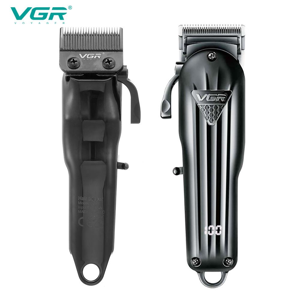 VGR 282 Original Electric Hair Clipper Professional Adjustable Blade Hair Trimmer for Men Beard Oil Head Clipper Hair Cutting Machine Digital Display