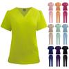 Women's new quick-drying thin beauty salon SPA club bow solid color hospital work nurse uniform hand wash