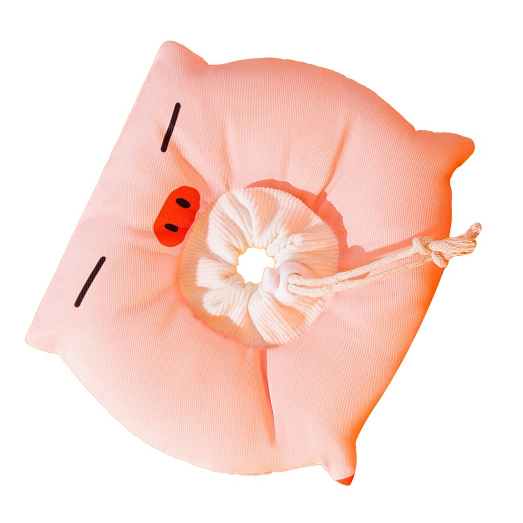 Cat Surgery Recovery Collar Cute Animal Shape Prevent Lick Bite Protective Adjustable Cat Cone Collar for Kitten Puppy