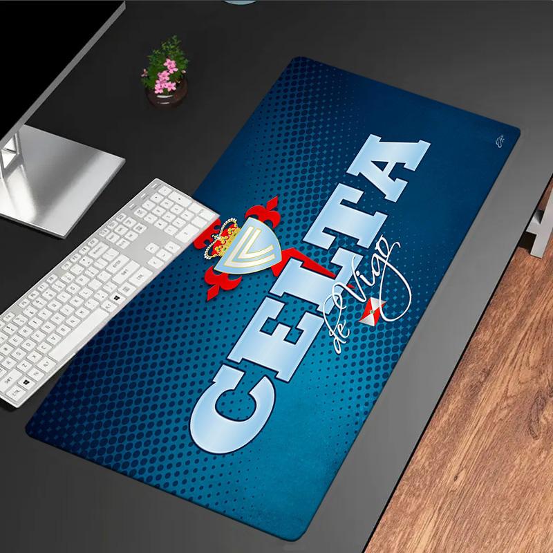 Celta Vigo Crest Glowing Mouse Pad, Rubber Base, Mouse Pad for Gamers and Office Use, Gaming Desk , Easy To Clean Mat Christmas fan gifts