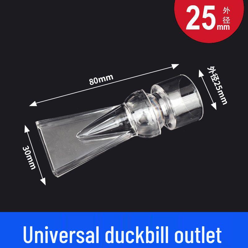 Triangle Duckbill Fish Tank Sprinkler Nozzle with Dual Outlet