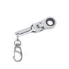 Custom Color Flexible Head Anodized Mini 10mm Ratchet Wrench with Keychain Adjustable Hand Repair Tool