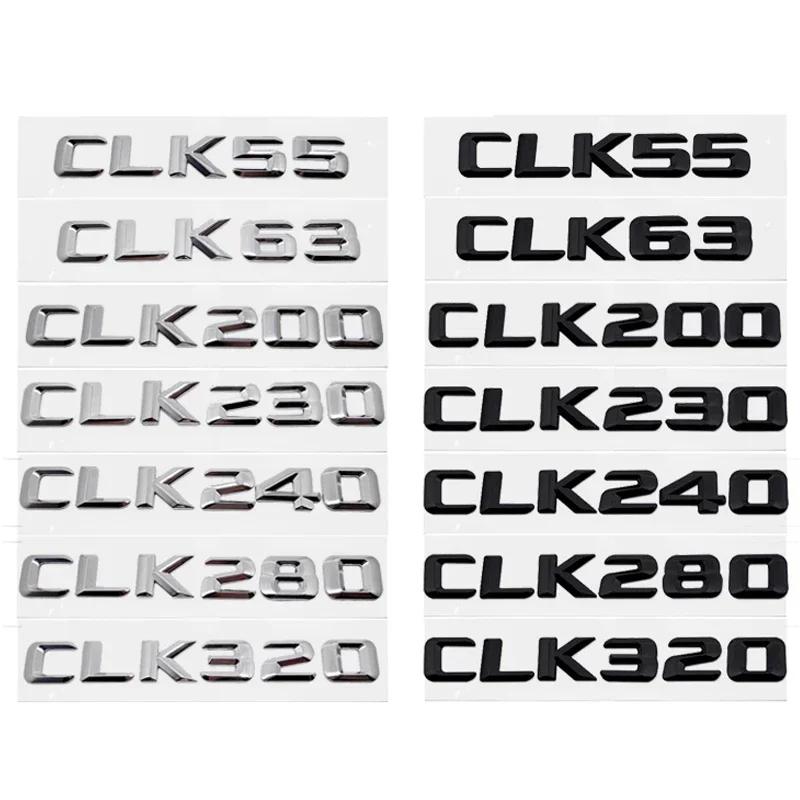 Car Rear Trunk Emblem Decal for Mercedes Benz CLK55 CLK63 CLK200 CLK230 CLK240 CLK280 CLK320 CLK Class Auto Tail Number Sticker