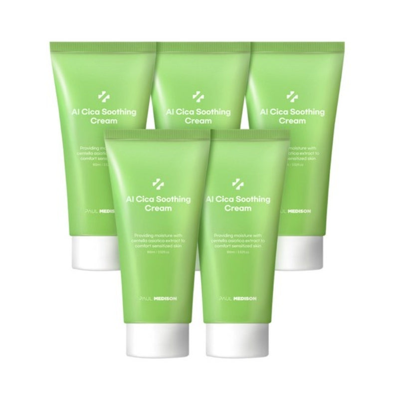 Paul Medison AI Cica Soothing Cream 100ml*5Pcs/10Pcs