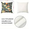 Vintage Floral William Morris Style Throw Pillow Covers Pattern Cushion Cover Suitable For Sofa Bedroom Car Pillow Cover