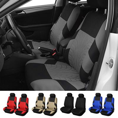 2ks Univerzální potah sedadla do auta Polyesterová tkanina Ochranné potahy sedadel Módní dekorace sedadel do auta Více barev