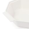 Francfranc Diamond Lightweight Cooking Pot 25cm White, 3-4 servings, Double-handled pot, Suitable for direct heat and induction cooktops, Ceramic