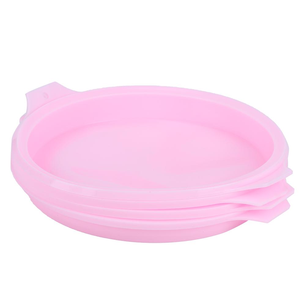8 Inch Silicone Round Shape Cake Mold Baking Tray Plate Accessories for Colorful Cake