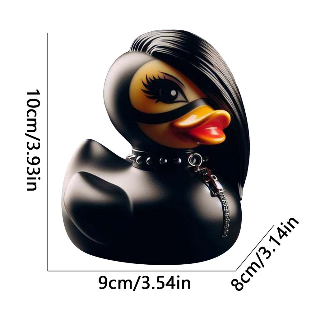 Duck Statue Indoor Gothic Sculpture Punk Animal Figurine Resin Statues Desk Decor Collectible Figurines Satan Duck Tabletop