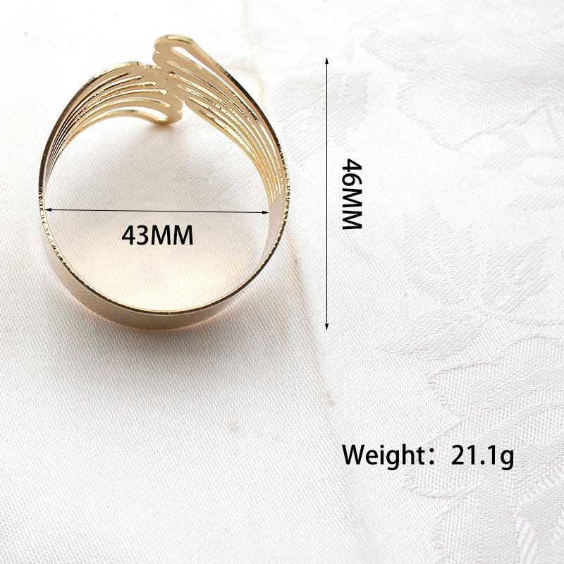 1-24PCS Minimalist Butterfly Wing Napkin Rings Luxury Hotel and Wedding Fine Dining Table Decor Napkin Holders
