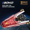 Space Battleship Building Blocks Creative Navy Battleship Fighter Model Bricks Desktop Decoration Diy Toy For Kids Holiday Gifts