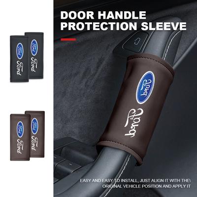Car Inner Door Armrest Pull Handle Non-slip Protective Cover For Fiesta Ranger Mondeo Escape Ecosport Fusion Explorer